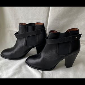 Madewell Black Leather Booties 9.0